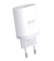 Купить Сетевое зарядное устройство Delta+ ETL-QC3A белый  5480073. Характеристики, отзывы и цены в Донецке