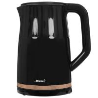 Купить Электрочайник Atlanta ATH-2536 черный  9191817. Характеристики, отзывы и цены в Донецке