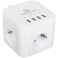 Купить Сетевой фильтр Cablexpert CUBE-3-U4-W-1.5 белый  9154788. Характеристики, отзывы и цены в Донецке