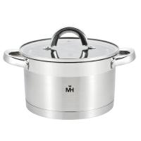 Купить Кастрюля MercuryHaus Turno MC - 1695 4.3 л 22 см серебристый  9150907. Характеристики, отзывы и цены в Донецке