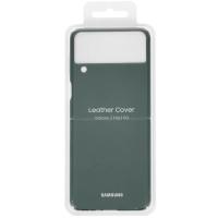 Купить Накладка  Samsung Leather Cover для Samsung Galaxy Z Flip3 зеленый  4852634. Характеристики, отзывы и цены в Донецке