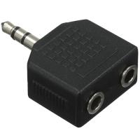 Купить Адаптер   VCOM jack 3.5 мм - jack 3.5 мм х2 шт. черный  5602637. Характеристики, отзывы и цены в Донецке
