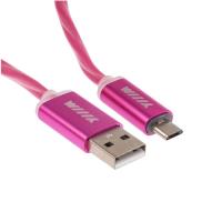 Купить Кабель круглый WIIIX micro USB - USB 2.0 Type-A розовый 1.2 м  5488300. Характеристики, отзывы и цены в Донецке