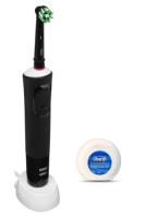 Купить Электрическая зубная щетка Braun Oral-B Vitality Pro D103.413.3 Protect X Clean Cross Action черный  9039877. Характеристики, отзывы и цены в Донецке