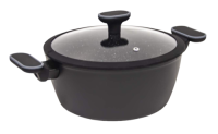 Купить Кастрюля Auffman AM-3101 5 л 26 см черный  9165396. Характеристики, отзывы и цены в Донецке
