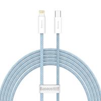 Купить Кабель круглый Baseus Lightning 8-pin - USB Type-C голубой 2 м  9260665. Характеристики, отзывы и цены в Донецке