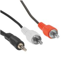 Купить Кабель   Сигнал jack 3.5 мм - 2RCA черный  5480114. Характеристики, отзывы и цены в Донецке
