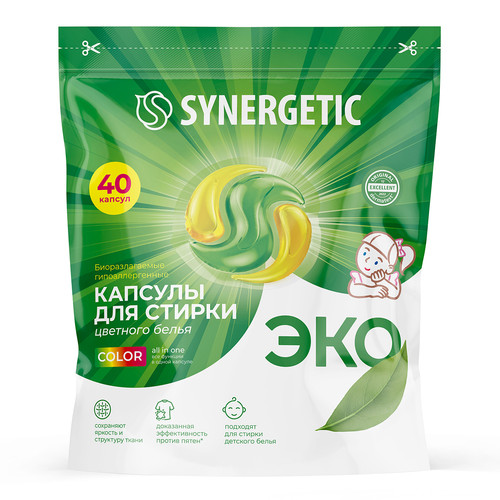Капсулы для стирки SYNERGETIC 109849 Купить Капсулы для стирки SYNERGETIC 109849 9350094. Характеристики, отзывы и цены в Донецке