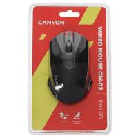 Купить Мышь проводная CANYON CM-02 [CNE-CMS02B] черный  9134208. Характеристики, отзывы и цены в Донецке
