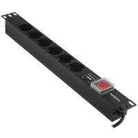Купить Блок розеток ExeGate ServerPro PDU-19H609 Al-6S-C14-2CU-SPD1  8184993. Характеристики, отзывы и цены в Донецке