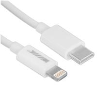 Купить Кабель круглый WIIIX Lightning 8-pin - USB Type-C белый 1 м  5488288. Характеристики, отзывы и цены в Донецке