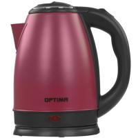Купить Электрочайник OPTIMA EK-1808SS бордовый  9269565. Характеристики, отзывы и цены в Донецке