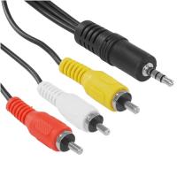 Купить Кабель   Telecom jack 3.5 мм - 3RCA черный  5602579. Характеристики, отзывы и цены в Донецке