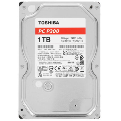 Купить 1 ТБ Жесткий диск Toshiba P300 [HDWD110UZSVA]  5046903. Характеристики, отзывы и цены в Донецке