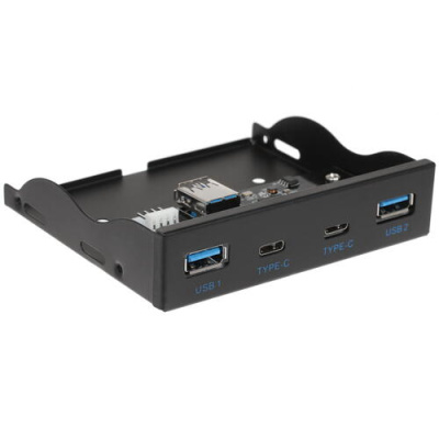 Купить Многофункциональная панель DEXP USB3.0 x 2 & USB3.1 x 2 черный  1314507. Характеристики, отзывы и цены в Донецке