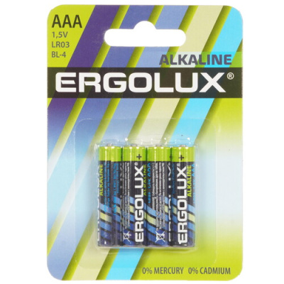 Купить Батарейка Ergolux Alkaline AAA / AAA (LR03/FR03)  9105751. Характеристики, отзывы и цены в Донецке