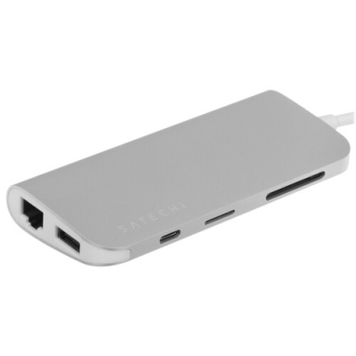 Купить Док-станция Satechi Aluminum Type-C Multimedia Adapter серебристый  9073209. Характеристики, отзывы и цены в Донецке