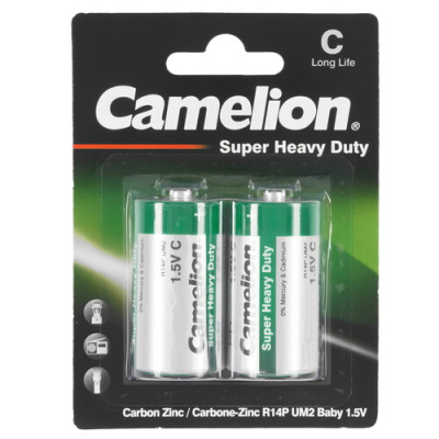 Купить Батарейка Camelion GREEN C / C (LR14/ER26500/R14)  9105776. Характеристики, отзывы и цены в Донецке