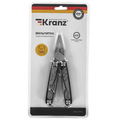 Купить Мультитул KRANZ KR-12-4947-2  9116355. Характеристики, отзывы и цены в Донецке