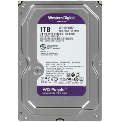 Купить 1 ТБ Жесткий диск WD Purple [WD10PURZ]  5045760. Характеристики, отзывы и цены в Донецке