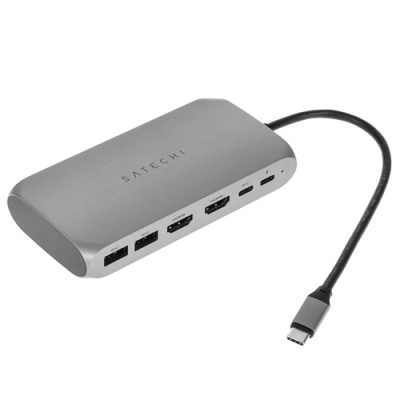 Купить Док-станция Satechi USB-C Multimedia adapter M1 серый  9073318. Характеристики, отзывы и цены в Донецке