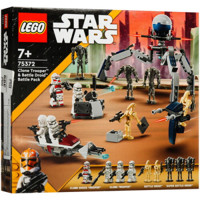 Купить Конструктор LEGO Star Wars Боевой набор Clone Trooper и Battle Droid  5482999. Характеристики, отзывы и цены в Донецке