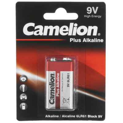 Купить Батарейка Camelion Plus Alkaline крона / крона (6LR61/6F22/CR-9V)  9105811. Характеристики, отзывы и цены в Донецке