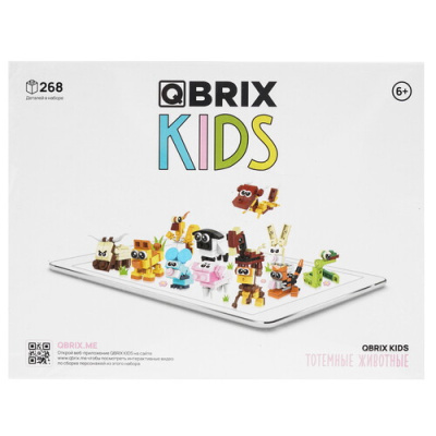 Купить Конструктор QBRIX KIDS Тотемные животные  9121168. Характеристики, отзывы и цены в Донецке