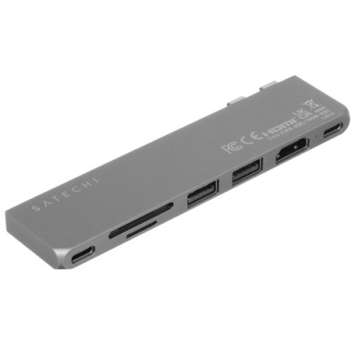 Купить Док-станция Satechi USB-C Pro Hub Slim Adapter серый  9073245. Характеристики, отзывы и цены в Донецке