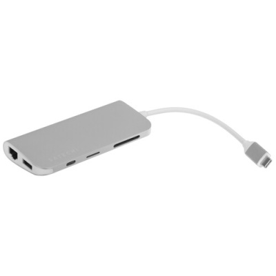 Купить Док-станция Satechi Aluminum Type-C Multimedia Adapter серебристый  9073209. Характеристики, отзывы и цены в Донецке