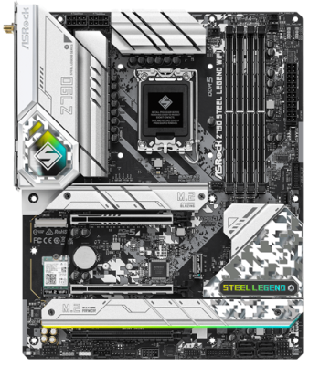 Купить Материнская плата ASRock Z790 Steel Legend WiFi  5078263. Характеристики, отзывы и цены в Донецке