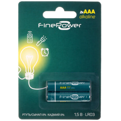 Купить Батарейка FinePower AAA / AAA (LR03/FR03)  5090037. Характеристики, отзывы и цены в Донецке