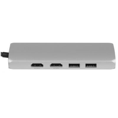 Купить Док-станция Satechi Type-C Dual Multimedia Adapter серебристый  9073218. Характеристики, отзывы и цены в Донецке