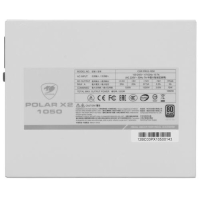 Купить Блок питания Cougar POLAR X2 1050 [31PX105001P01] белый, серый  5064942. Характеристики, отзывы и цены в Донецке