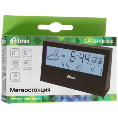 Купить Метеостанция RITMIX CAT-044  4736437. Характеристики, отзывы и цены в Донецке