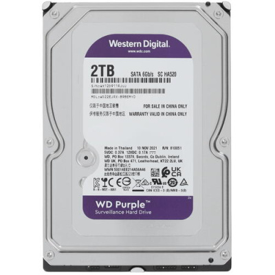 Купить 2 ТБ Жесткий диск WD Purple Surveillance [WD22EJRX]  5055114. Характеристики, отзывы и цены в Донецке