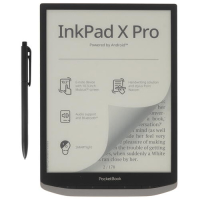 Купить 10.3" Электронная книга PocketBook InkPad X Pro черный + чехол  5449662. Характеристики, отзывы и цены в Донецке