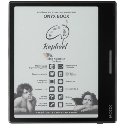 Купить 7" Электронная книга ONYX BOOX Raphael черный + чехол  5466849. Характеристики, отзывы и цены в Донецке