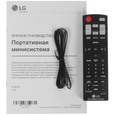 Купить Аудиосистема LG XBOOM OL45 черный  4766844. Характеристики, отзывы и цены в Донецке