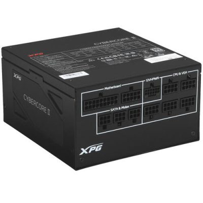 Купить Блок питания ADATA XPG CYBER CORE II 1000W [CYBERCOREII1000P-BKCEU] черный  5416317. Характеристики, отзывы и цены в Донецке