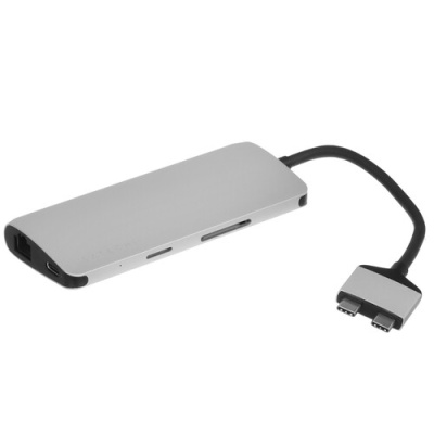 Купить Док-станция Satechi Type-C Dual Multimedia Adapter серебристый  9073218. Характеристики, отзывы и цены в Донецке