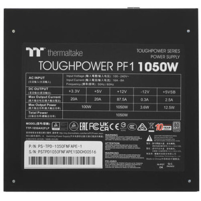 Купить Блок питания Thermaltake Toughpower PF1 1050W [PS-TPD-1050FNFAPE-1] черный  4898570. Характеристики, отзывы и цены в Донецке