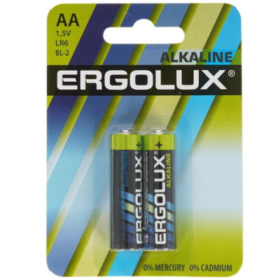 Купить Батарейка Ergolux Alkaline AA / AA (LR6/ER14505/FR6/R6P)  9105795. Характеристики, отзывы и цены в Донецке