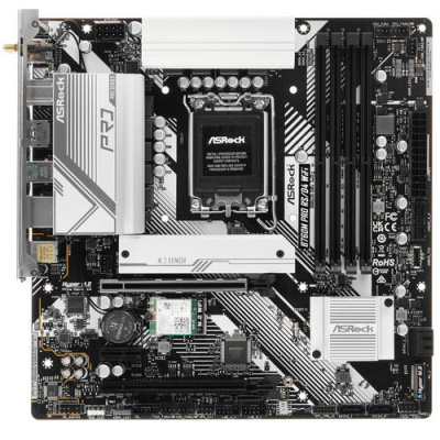 Купить Материнская плата ASRock B760M Pro RS/D4 WiFi  5094823. Характеристики, отзывы и цены в Донецке