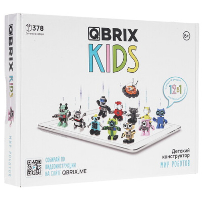 Купить Конструктор QBRIX KIDS Мир роботов  9121165. Характеристики, отзывы и цены в Донецке